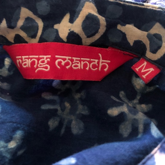 Ethnic Indian Block Print Embroidered Sequin Tunic - Picture 5 of 6